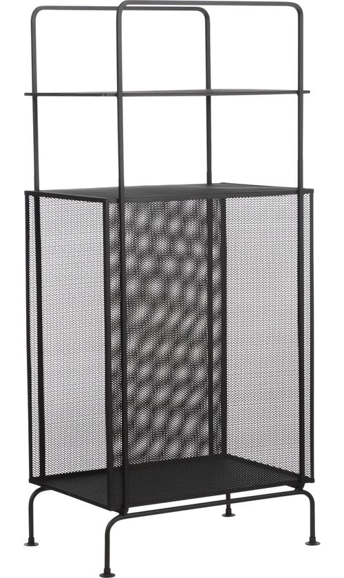Mica Decorations Armoire murale Luna - L35 x L23 x H74 cm - Métal - Noir