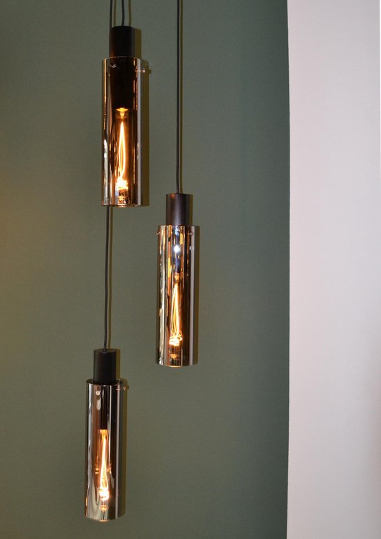 Lucide ORLANDO - Suspension - Ø 32 cm - 3xE27 - Fumé
