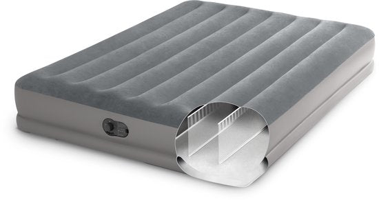 Matelas gonflable Intex Prestige Mid-Rise - Queen size - Pompe électrique intégrée - 203 x 152 x 30 cm - 2 personnes