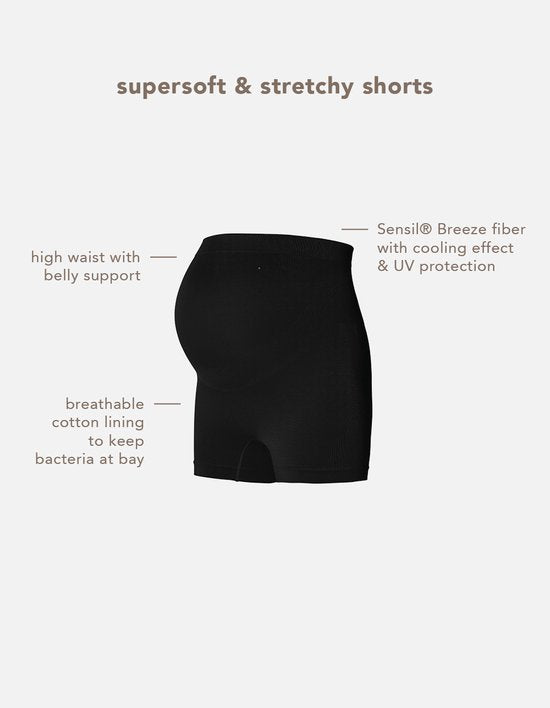 Short de grossesse sans coutures Sensil de Niru - Noir