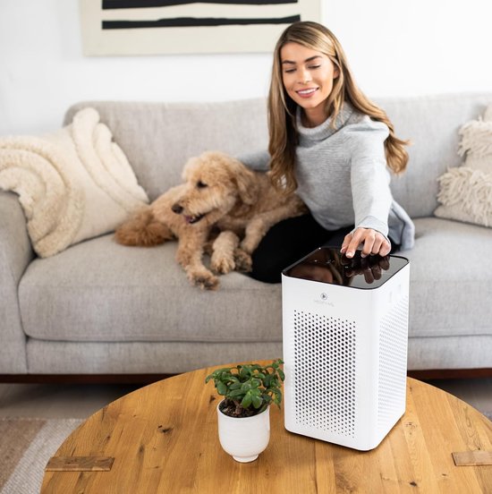 Purificateur d'air Medify Air MA-25 – 170 m³/h – Filtre HEPA H13 et commandes tactiles – Mode nuit – Filtre à air contre le rhume des foins, les allergies et les acariens – Blanc