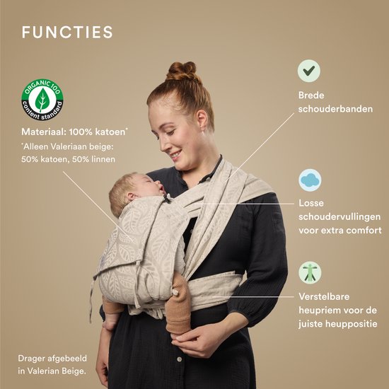 Porte-bébé Stokke Limas, noir - Version 2023 (OCS) - Porte-bébé pour nouveau-nés avec demi-boucle - Trois positions de portage - Sûr dès la naissance, jusqu'à 15 kg