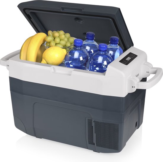 Tristar KB-7740 - Glacière 40 litres - Glacière à compresseur - Chargeur 12 V pour voiture, prise 230 V - Refroidit et congèle