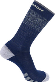 Chaussettes Salomon Predict Crew, unisexe, bleu marine, chaussettes, pointure : 36-38