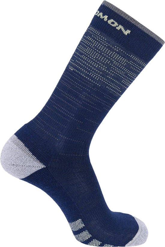 Chaussettes Salomon Predict Crew, unisexe, bleu marine, chaussettes, pointure : 36-38