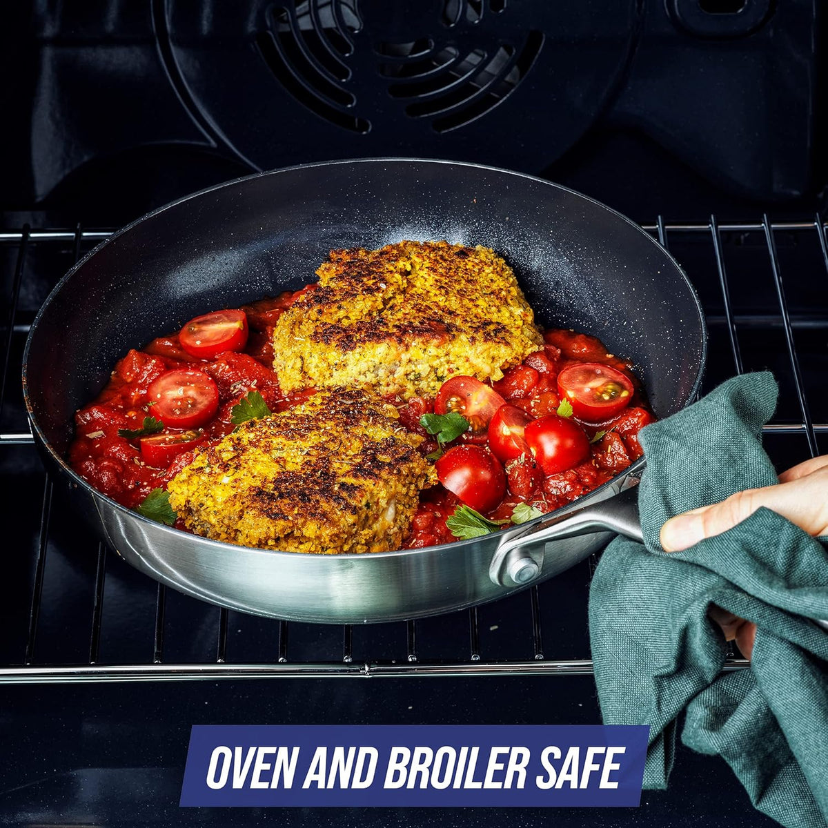Ensemble de casseroles Blue Diamond - 2 pièces - Sans Pfas - Ø24 & Ø26 cm - acier inoxydable