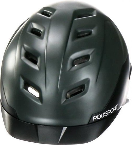 Casque de vélo Polisport E'City pour vélo électrique - Taille M (54-59 cm) - Noir