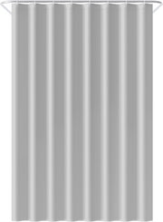 Loti Living Rideau de douche anti-moisissure - Gris - Anneaux inclus - Imperméable - Polyester - Rideau de douche 120x200 cm