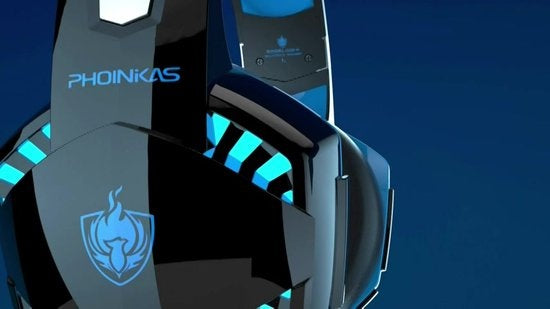 PHOINIKAS G2000 BT Bluetooth Laptop Gaming headset with microphone Over-ear Headphones -Noir
