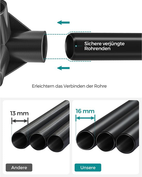 Penderie pliable avec tringle à vêtements - Espace de rangement organisé