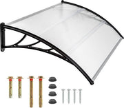 tectake® - Auvent de porte - auvent de porte d'abri - polycarbonate - largeur 120 cm - 401264