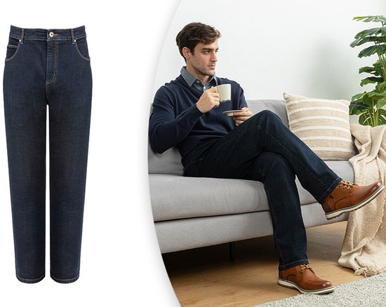 Milanoro - Jean stylé pour homme - Noir-bleu - L31 - L32