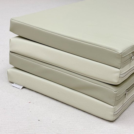 Tapis de jeu Sunny Dani Foam – Tapis en mousse pliable – Softplay – Tapis de jeu doux et sûr – Beige et gris – À partir de 3 mois