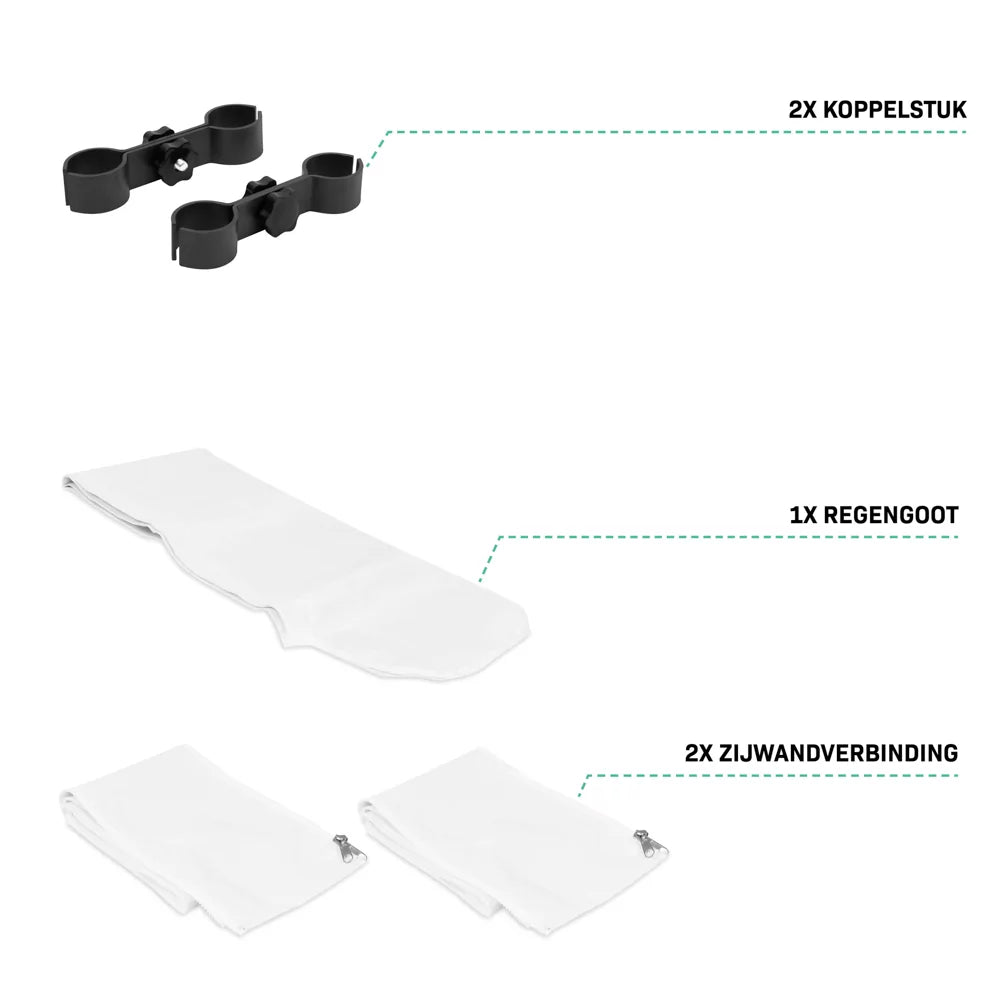 Système d'assemblage Vonroc pour tente de réception Premium PT502XX de 3 × 4,5 m – Blanc