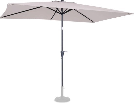 Parasol - VONROC Premium - Rapallo 200x300cm - Parasol durable - Inclinable - Toile résistante aux UV - Housse de protection incluse - beige