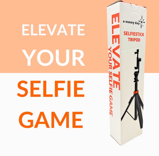 une journée ensoleillée Trépied pour téléphone - Trépied Smartphone - Trépied Smartphone - Selfie Stick Trépied - Trépied Téléphone - Trépied iPhone - Trépied iPhone - Support pour téléphone - Jusqu'à 180 cm - Trépied pour GoPro
