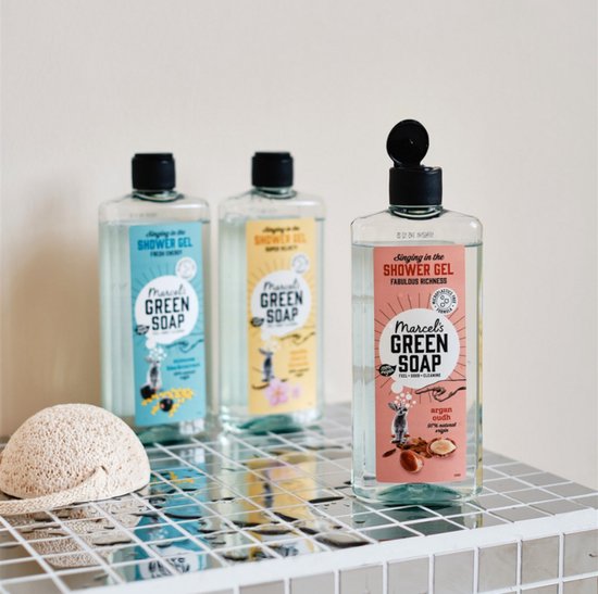 Gel douche Marcel's Green Soap à l'argan et à l'oud, 300 ml