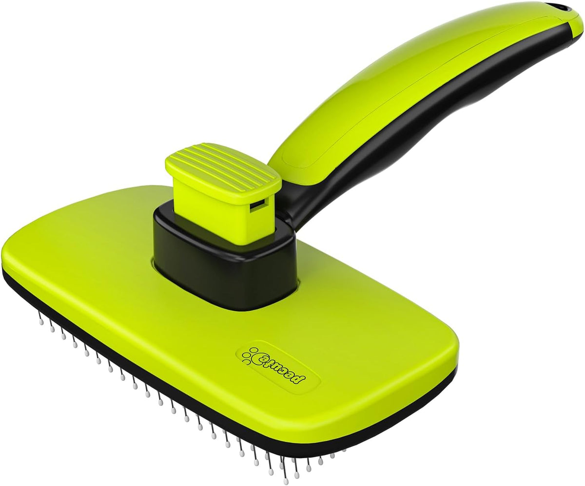 Pecute : peigne extensible pour animaux de compagnie - petit format - vert/noir