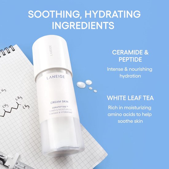 Laneige - Cream Skin - Refiner - Tonique au cérapéptide - Hydratant - 170 ml