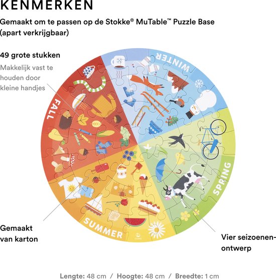 Puzzle Stokke® MUtable™ V2 - Les quatre saisons