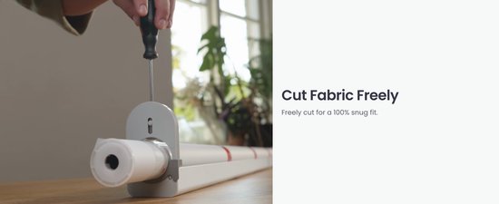 SwitchBot - Stores intelligents réglables pour toutes les fenêtres - Moyen / 80-110cm - Gris
