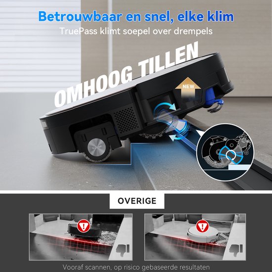 Robot aspirateur ECOVACS DEEBOT X11 PRO OMNI – 19 500 Pa – Recharge rapide PowerBoost – Serpillière à rouleau OZMO – Système anti-enchevêtrement ZeroTangle 3.0 – Détection des taches par IA 2.0 – Station OMNI 2.0 autonettoyante – Système d’escalade TruePa