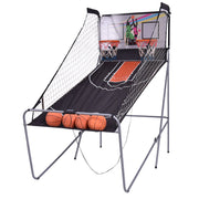 Coast Electronic Basketball Shooting Game - 203x110x206 - cm - Noir - Double cerceau avec score automatique et 4 ballons