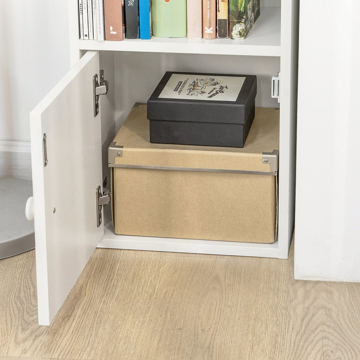 SoBuy Bibliothèque - Meuble à colonnes - Max. 40 kg - 33 x 42 x 188 cm - Blanc