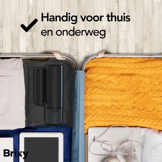 Brixy Clothes Steamer - Powerful Hand Steamer - Steamer Clothes and Furniture - Including Storage Bag - Anthracite