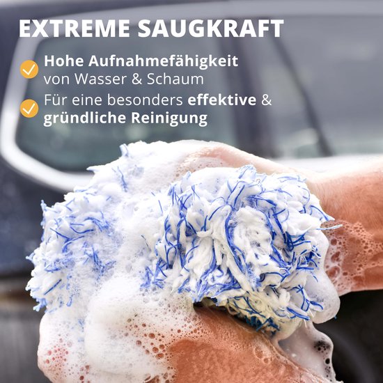 LICARGO Housse de brosse pour brosses en libre service - pour un lavage en douceur sans rayures - housse de brosse extra douce et absorbante - pour toutes les brosses Housse de brosse pour brosses en libre service lavage