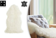 Home&Comfort Peau de mouton - Crème - 90x60 cm - Peau de mouton douce et chaude