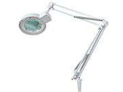 Velleman Loeplamp met klem, zwenkarm, aan/uit-schakelaar, vergroting 2.25x, voor kinderen, volwassenen, senioren, lezen, diamond painting, hobby, werken, wit