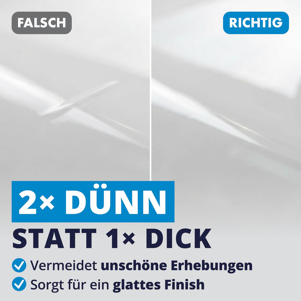 LICARGO stylo de retouche pour voiture - blanc brillant - avec pinceau de précision - couvrance élevée