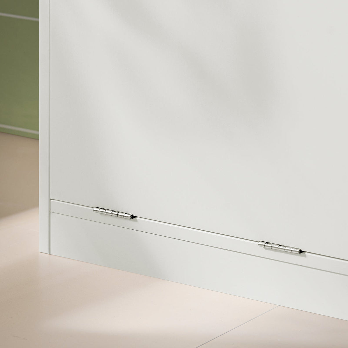 SoBuy Meuble de salle de bains - avec tiroir et sac à linge amovible - 71 x 33 x 85 cm - blanc