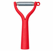 Éplucheur 2-en-1 Tupperware - Rouge - Lame pivotante - Évide-pommes de terre