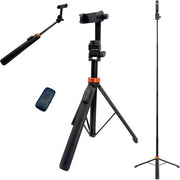 une journée ensoleillée Trépied pour téléphone - Trépied Smartphone - Trépied Smartphone - Selfie Stick Trépied - Trépied Téléphone - Trépied iPhone - Trépied iPhone - Support pour téléphone - Jusqu'à 180 cm - Trépied pour GoPro