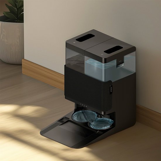 iRobot Roomba® Plus 405 Combo Robot + station de recharge Autowash™ - Robot aspirateur avec fonction de lavage - Noir - G1850