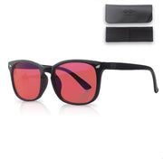 LC Eyewear Lunettes d'ordinateur - Lunettes à lumière bleue sans force - Lunettes à lumière bleue - Lunettes d'écran carrées - Lunettes unisexes sans force - Rouge