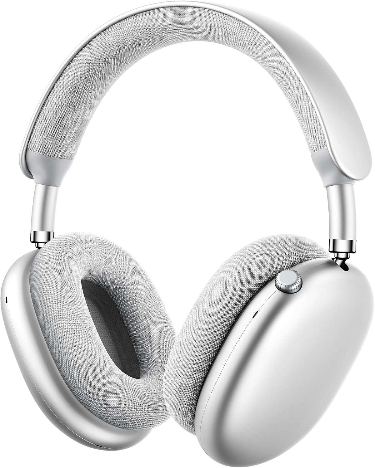 Casque sans fil circum-auriculaire Picun F8 Pro - Réduction de bruit hybride - 140 heures d'autonomie - Bluetooth - Argent