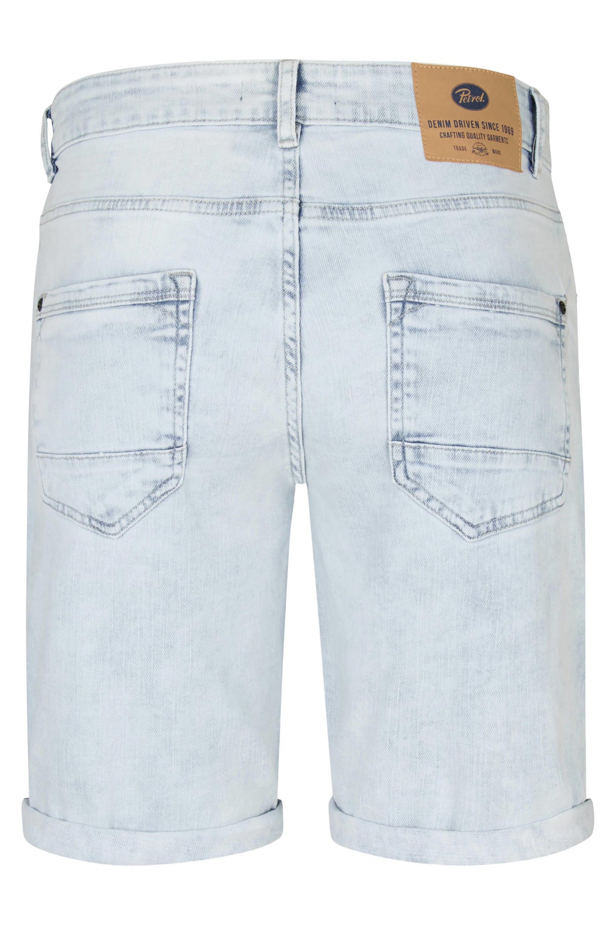 Short en denim classique Petrol Industries pour homme, taille 2XL – Light Stone – Coton et élasthanne