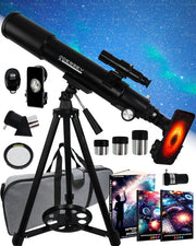 ODESSEY Télescope réfracteur - 250 X Zoom - Stargazer - Télescope pour enfants et adultes - Stargazer pour enfants - Stargazer Telescope