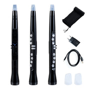 Instrument à vent électronique Coast - Saxophone numérique portable - 100 sons - Noir - 4,5 x 42,5 cm