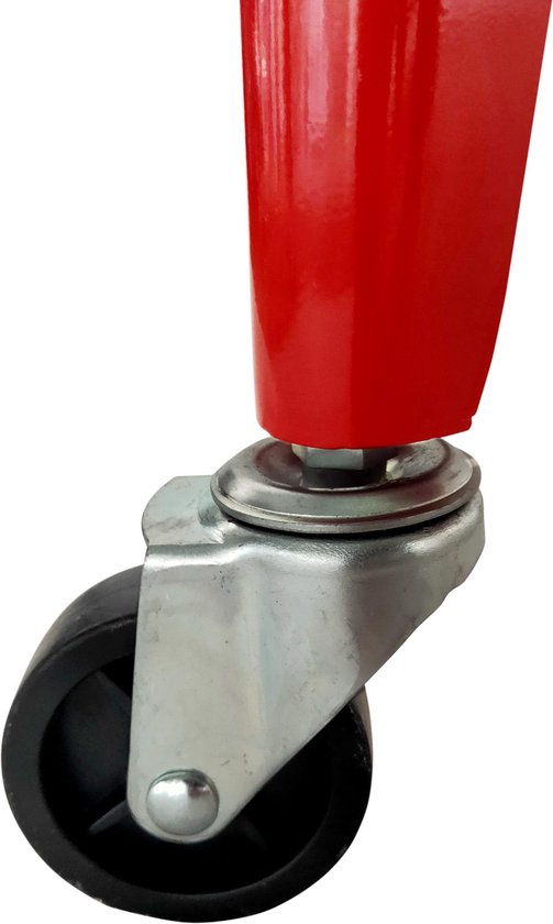 AXI Retro Cooler Rouge - Glacière à roulettes - Capacité de 76 L - Glacière avec robinet de vidange