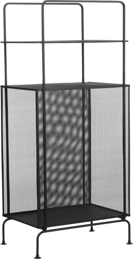 Mica Decorations Armoire murale Luna - L35 x L23 x H74 cm - Métal - Noir