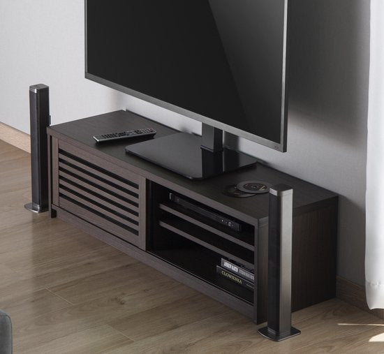 Support TV - trépied TV - modèle de table - pivotant - hauteur réglable de 36 cm à 55 cm