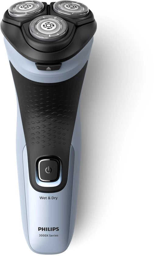 Philips Shaver 3000X X3003/00 – Rasage à sec et sous l'eau - Rasoir pour homme - Avec tondeuse – Bleu
