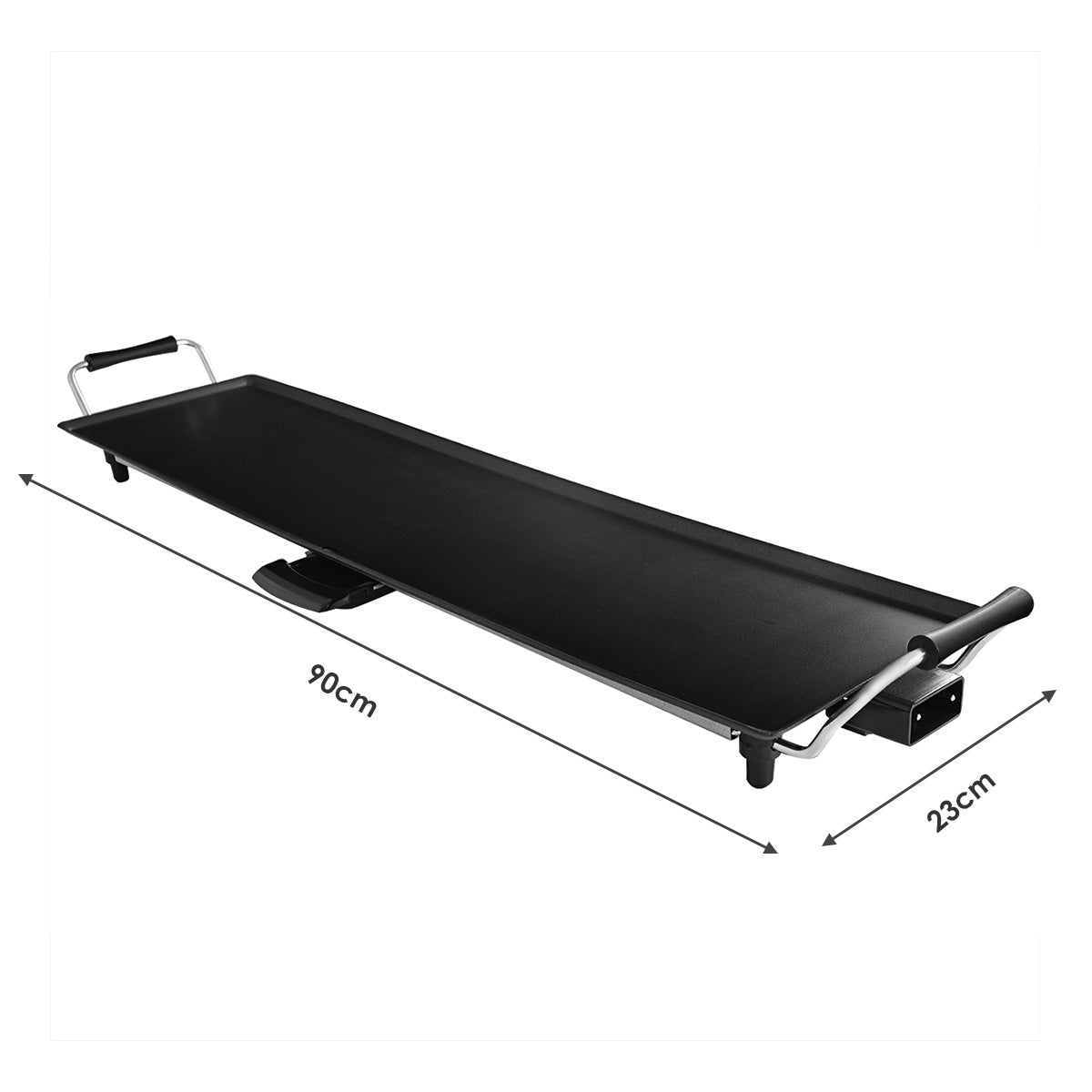 Coast 1800 W Grill électrique Grill BBQ d'intérieur Température réglable 90 x 23 cm noir