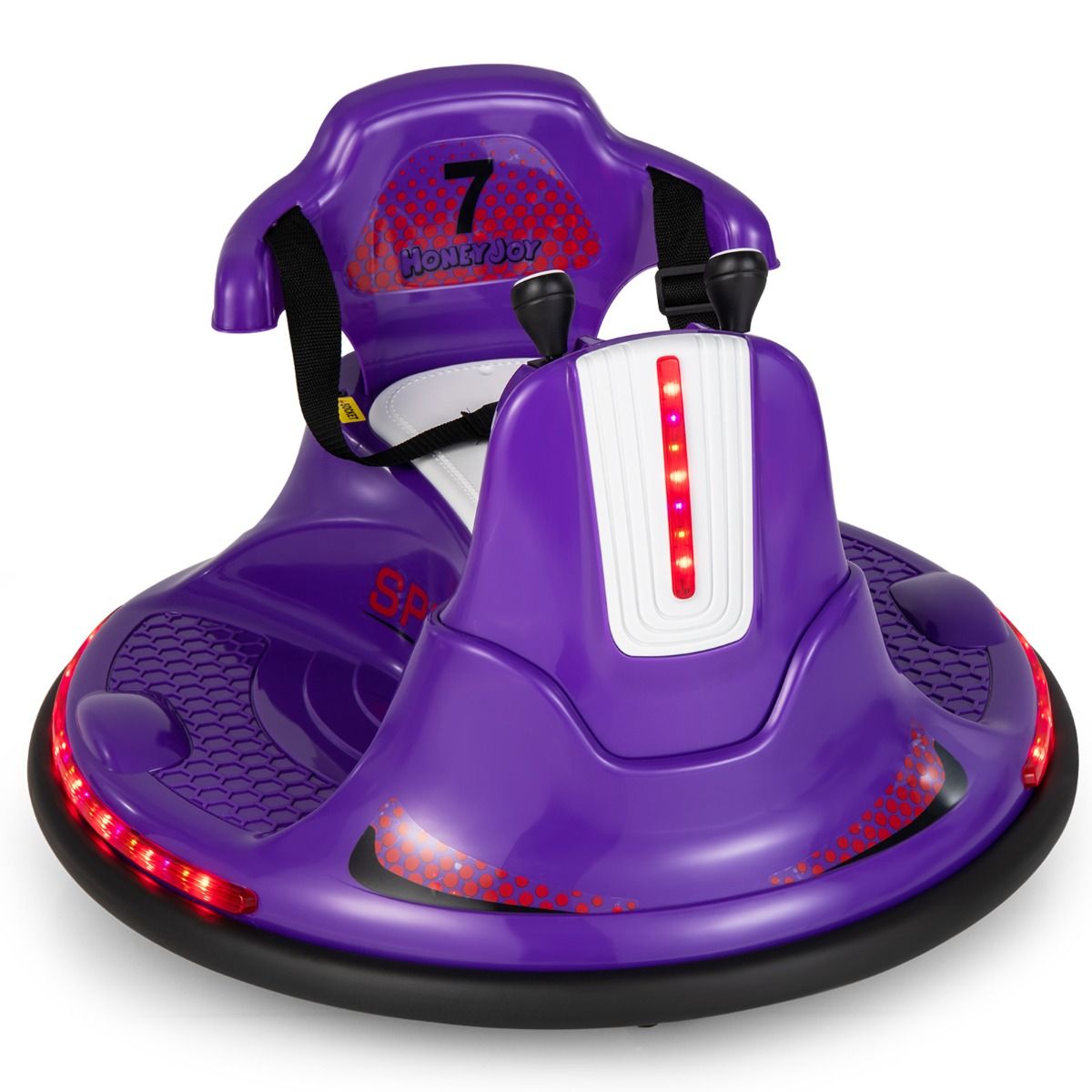 Voiture électrique « Coast » pour enfants - Batterie 6 V - Deux manettes - Rotation à 360° - Bleu