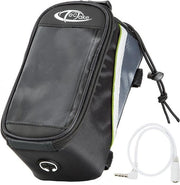 TecTake - Sacoche de cadre sacoche de vélo pour par exemple smartphone etc. noir vertL 401610