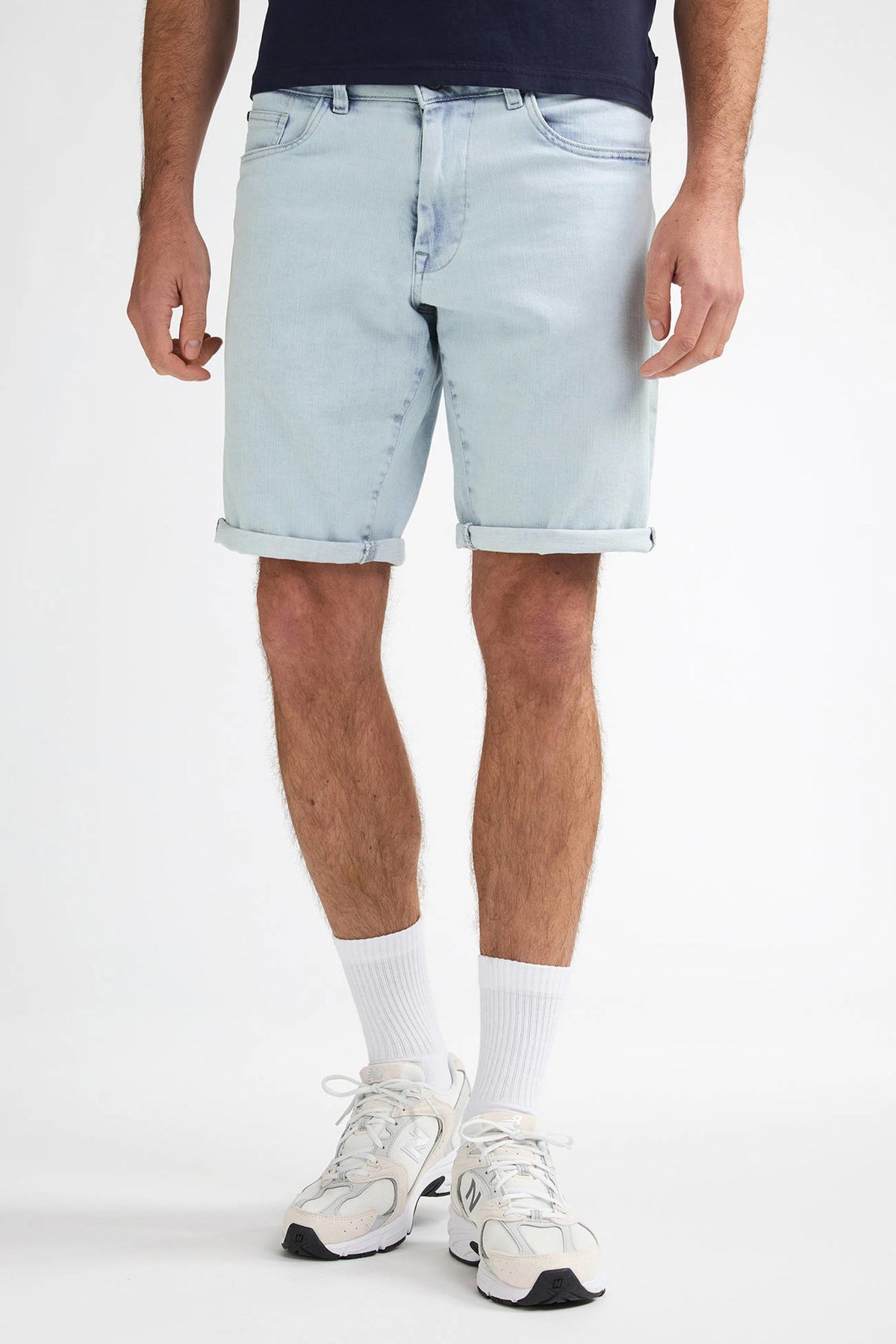 Short en denim classique Petrol Industries pour homme, taille 2XL – Light Stone – Coton et élasthanne